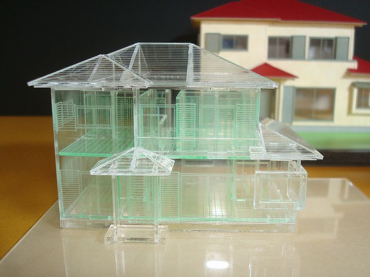 赤堀様のレーザー加工で製作された住宅模型03