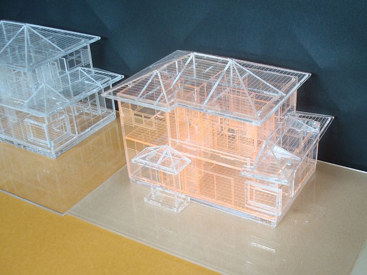 赤堀様のレーザー加工で製作された住宅模型02